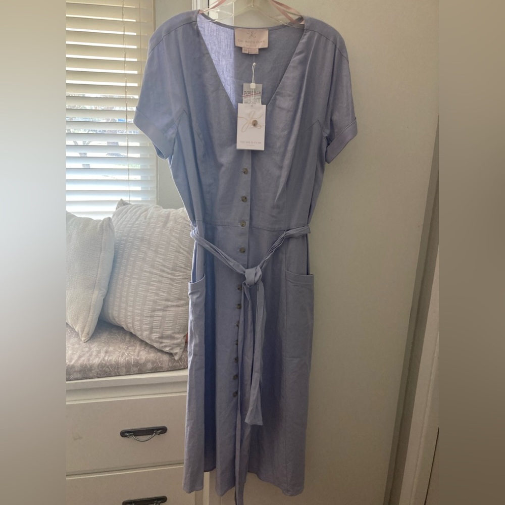 Gal Meets Glam lavender dress NWT - Picture 5 of 12